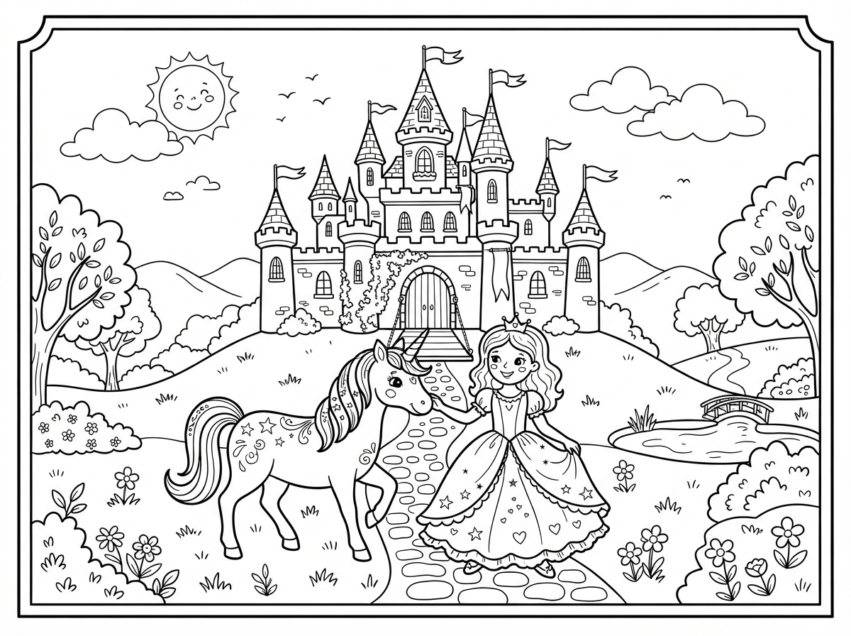 Fairy-Tale Magic coloring pack preview